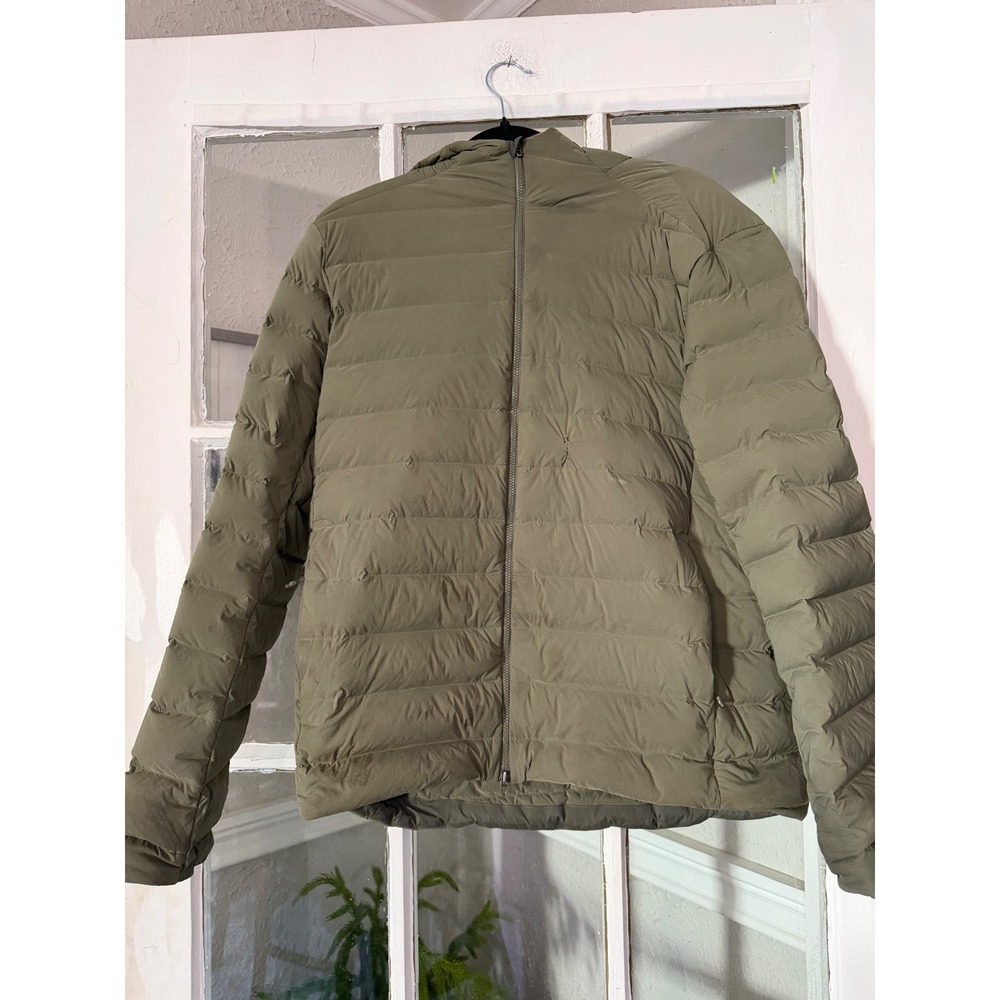 Lululemon Olive Green Hooded Puffer Down Jacket Size M